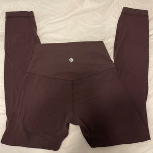 Lululemon Align Highrise Pant 25” (SIZE 4 - Color: Black Satin)